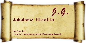 Jakubecz Gizella névjegykártya